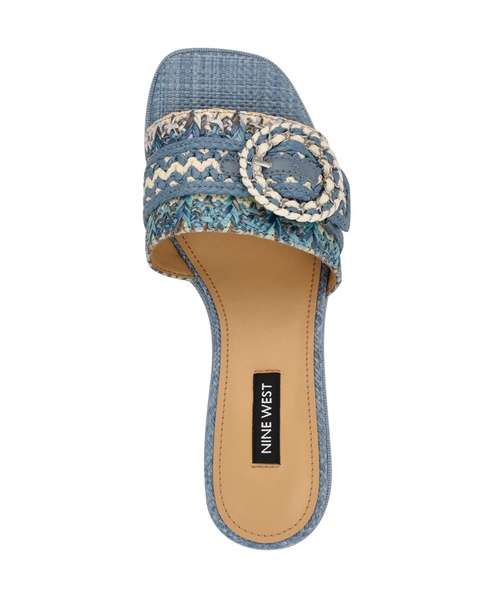Women's Ending Woven Block Heel Sandals