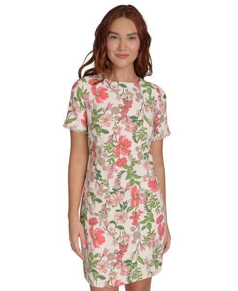 Women's Floral-Print Shift Dress