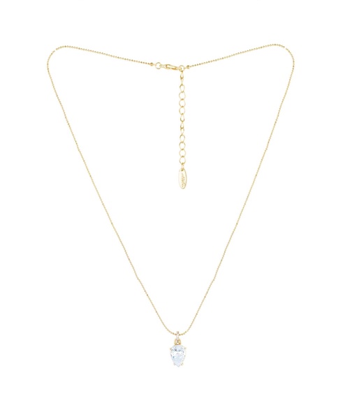 Thin and Delicate Cubic Zirconia Pendant Necklace
