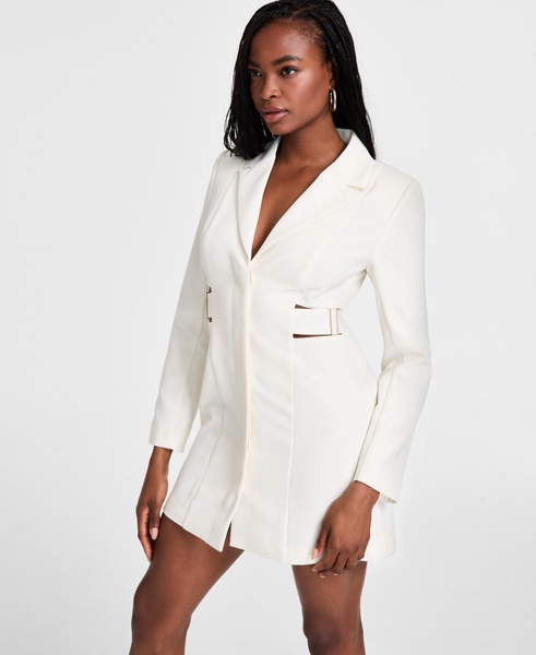 Women's Long-Sleeve Buckle Blazer Dress, Exclusively at Macy's
