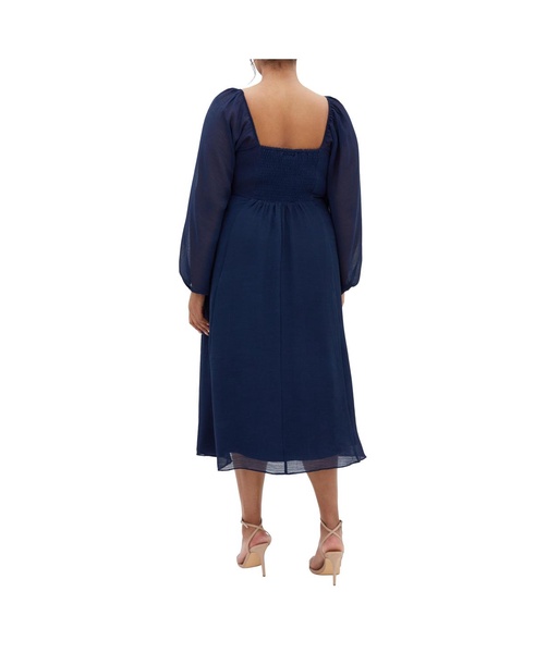 Plus Size Flirty Midi Dress
