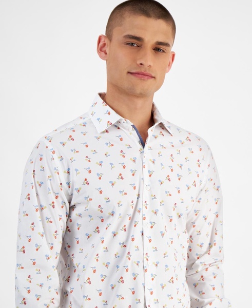 Men's Slim-Fit Loni Bouquet Floral Dress Shirt, Created for Macy's