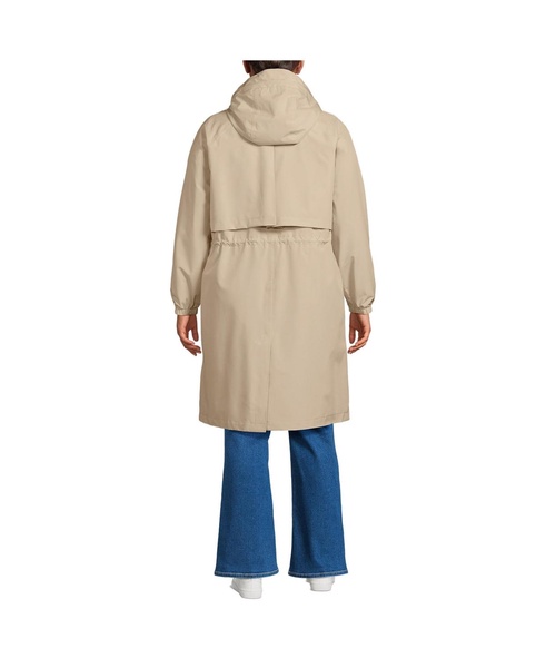 Plus Size Squall Packable Long Raincoat