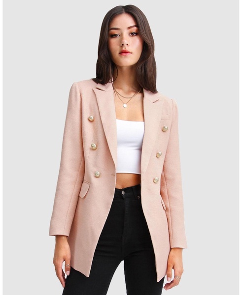 Princess Polina Textured Weave Blazer