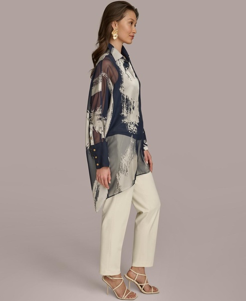 Women's Metallic Print Tunic
