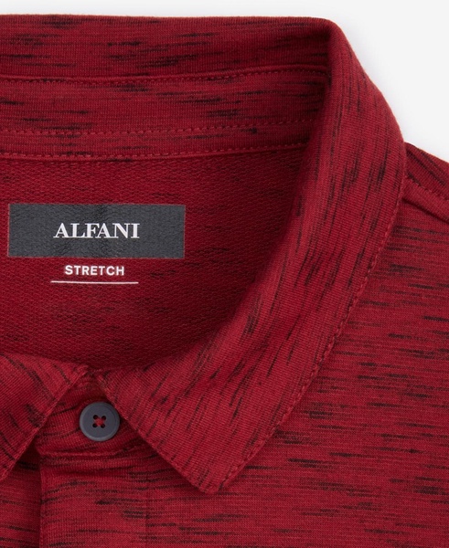 Alfatech Short Sleeve Marled Polo Shirt, Created for Macy's
