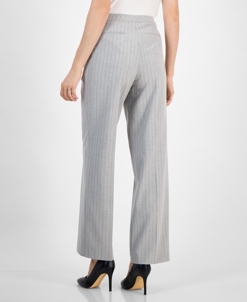 Women's Mid-Rise Wide-Leg Extended-Tab Pants, Regular & Petite