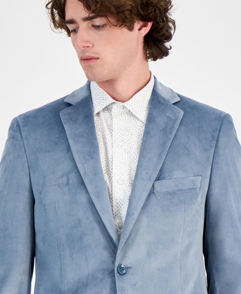 Men's Slim-Fit Solid Velvet Sport Coats, Created for Macy's