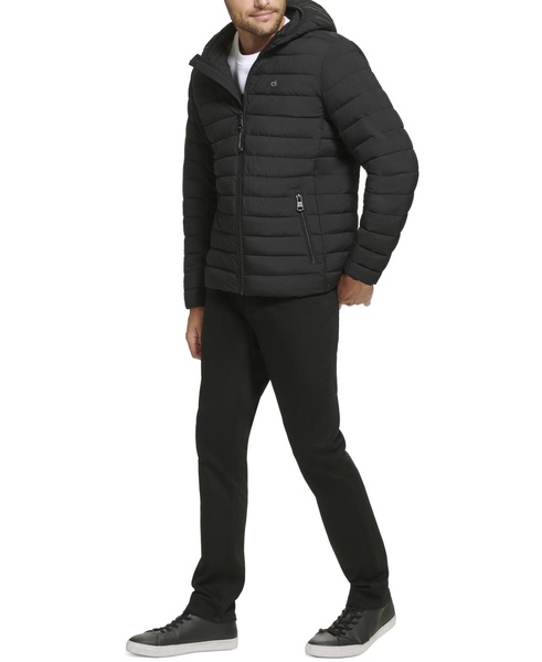 Men's Hooded & Quilted Packable Jacket
