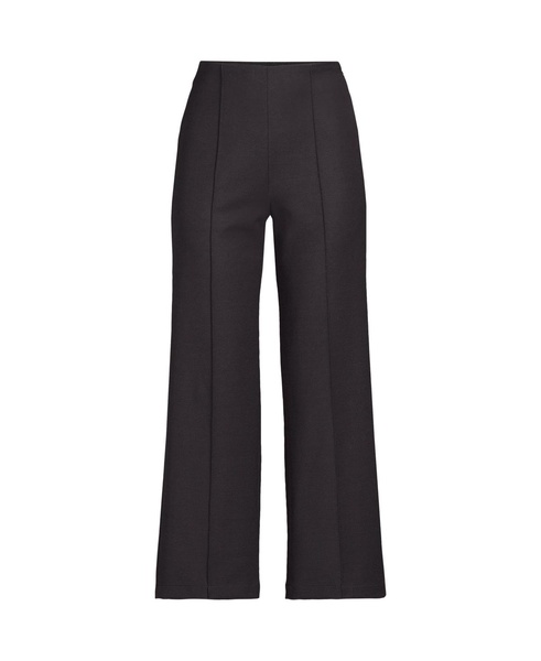 Women's Bi Stretch High Rise Pintuck Wide Leg Crop Pants