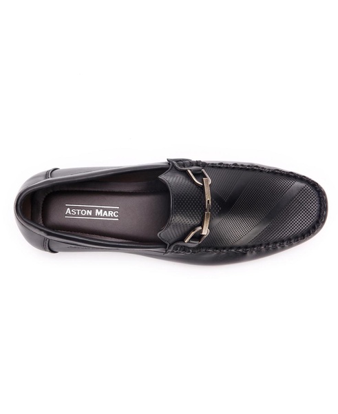 Men's Perforated Buckle Loafers