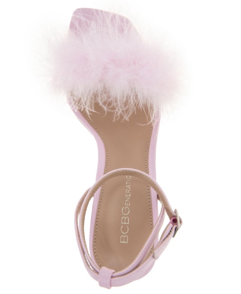Women's Relby Feathered High-Heel Two-Piece Dress Sandals