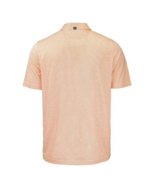 Men's Orange/White Virginia Tech Hokies Pike Eco Symmetry Print Stretch Polo