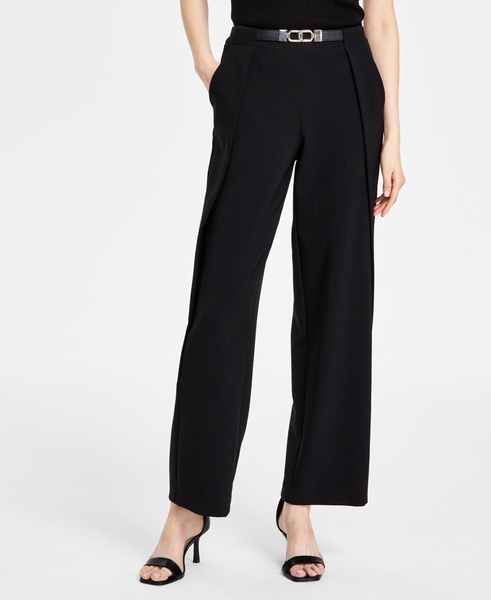 Women's Liberty Stretch Belted High-Rise Wide-Leg Pants