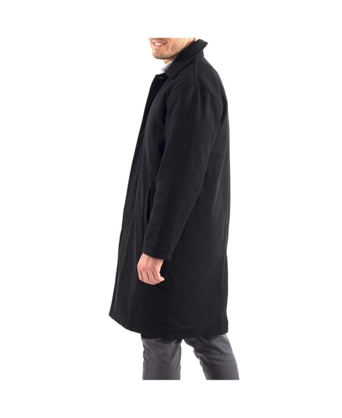 Men's Zach Men s Wool Blend Overcoat – Knee-Length Trench Coat, Runs Large for Layering Over Suits or Sweaters