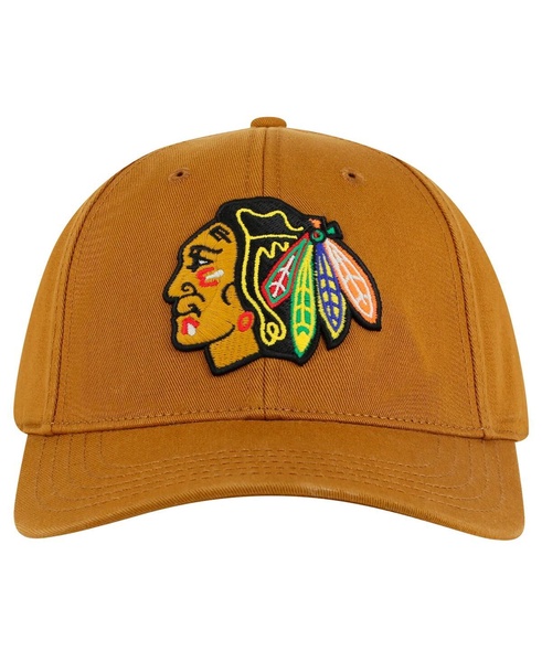 Men's Tan Chicago Blackhawks Hepcat Washed Twill Adjustable Hat