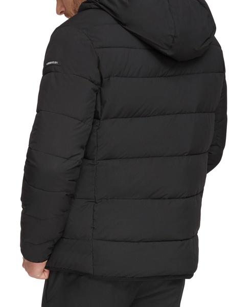 Men's Chevron Stretch Jacket With Sherpa Lined Hood