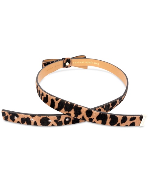 Women's Spotted Haircalf Bow Belt 