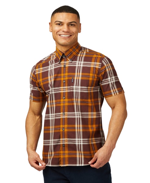 Men's Block Check Short Sleeve Shirt