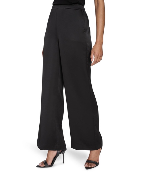 Women's High-Rise Wide-Leg Pull-On Pants