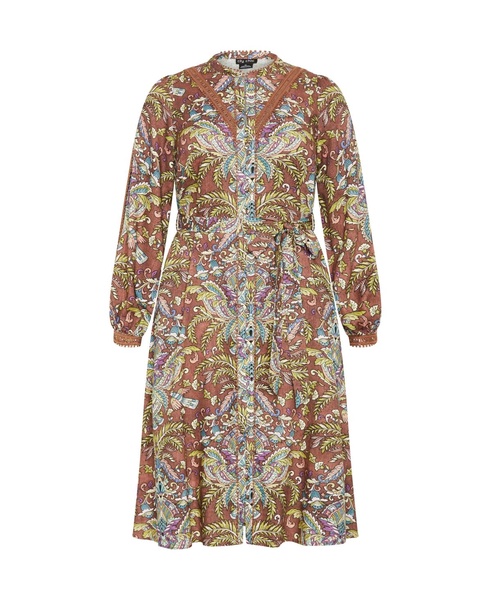 Plus Size Mysteria Print Dress
