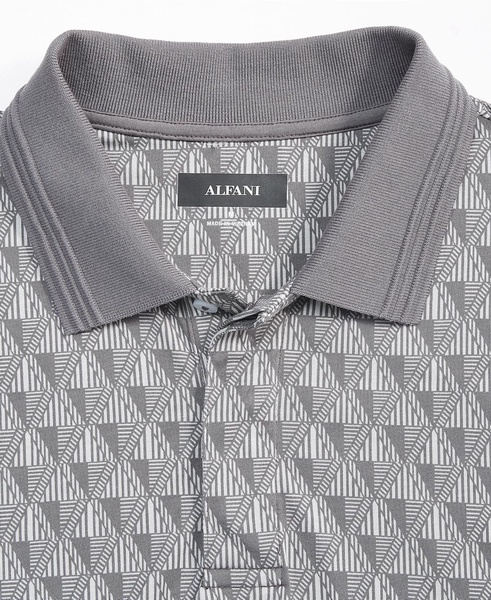 Men's Geometric Pattern Polo Shirt, Created for Macy's