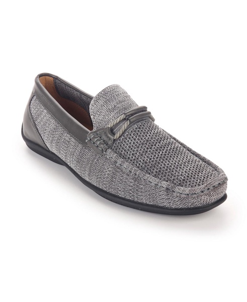 Men's Knit Lace-Strap Driving Loafer