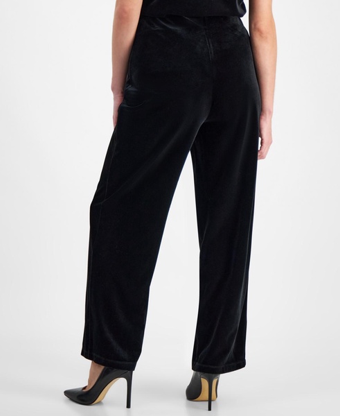 Petite Wide-Leg Pull-On Pants