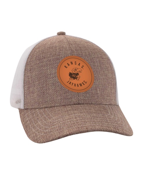 Men's Tan/White Kansas Jayhawks Pregame Adjustable Hat