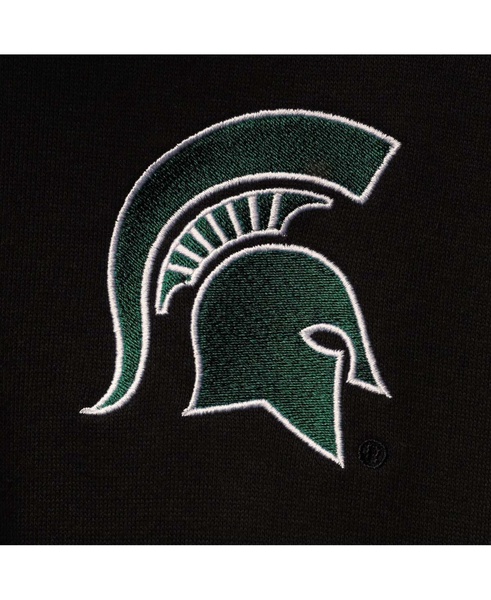 Men's Black Michigan State Spartans Tortugas Logo Quarter-Zip Jacket