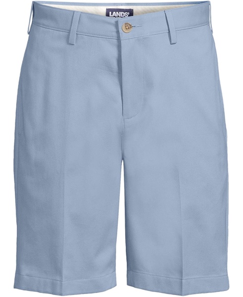 Men's No Iron 9" Plain Front Chino Short