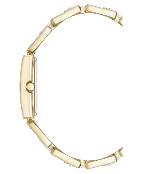 Women's Quartz How Lite Gemstone and Gold-Tone Metal Alloy Bracelet Watch, 21mm