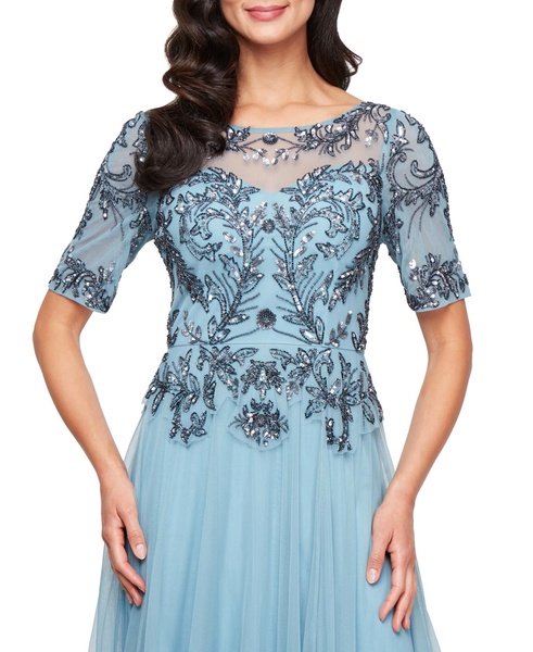 Women's Beaded Sequinned Evening Gown