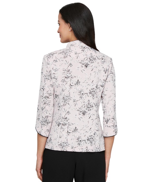 Petite Glitter Jacquard Jacket & Sleeveless Top Set