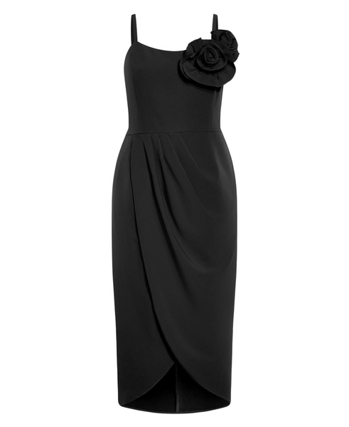 Women's Fleur Floral Accent Tulip Dress