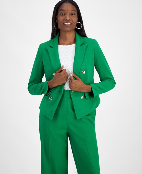 Women's Faux Double-Breasted One-Button Blazer, Exclusively at Macy's