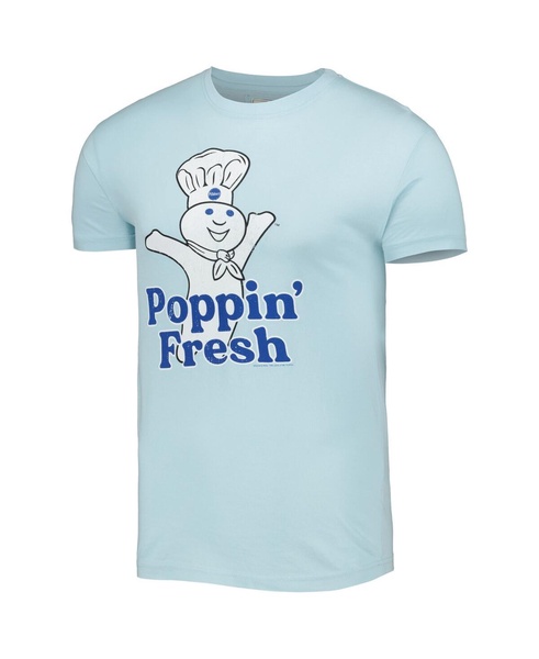 Men's and Women's Light Blue Pillsbury Doughboy Brass Tacks T-shirt