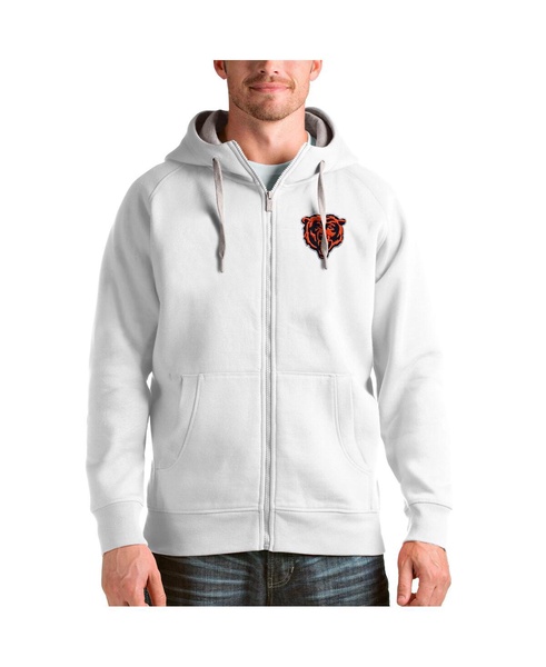 Men's White Chicago Bears Victory Full-Zip Hoodie