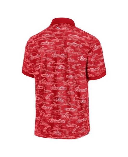 Men's Scarlet Ohio State Buckeyes Sport Bay View Polo