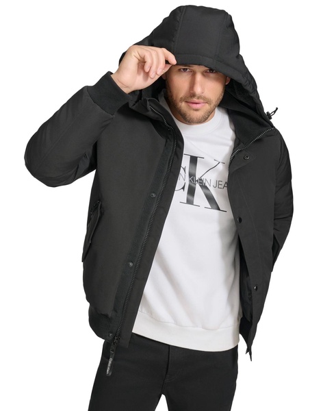 Arctic Faille Parka Bomber with Sherpa lined Hood