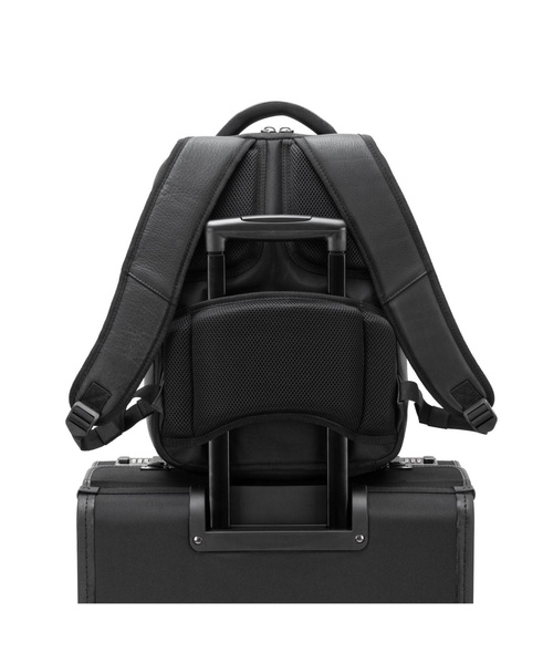13” Laptop Travel Backpack Genuine Leather Slim Carry On Daypack