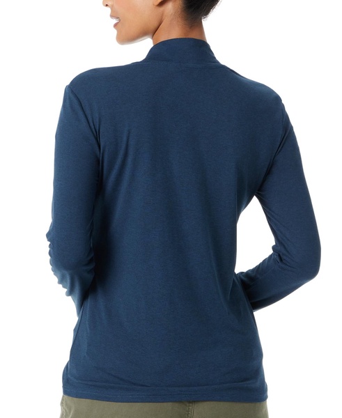 Women's Mock-Neck Long-Sleeve Top