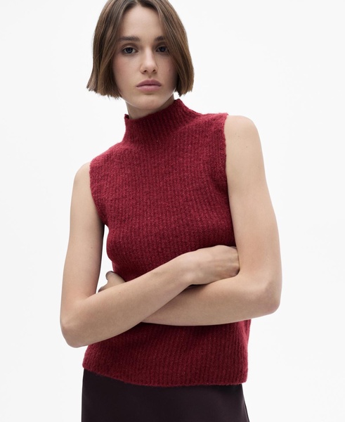 Women's Perkins-Neck Knitted Vest