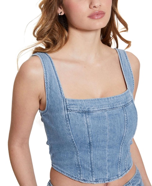 Women's Neil Denim Bustier Top