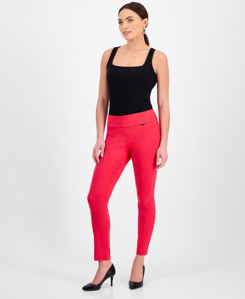 Mid-Rise Petite Tummy-Control Skinny Pants, Petite & Petite Short, Created for Macy's