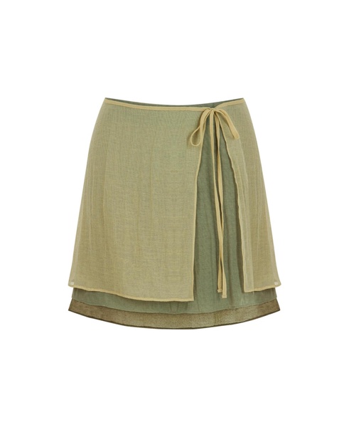 Women's Mini Skirt with Tie Detail