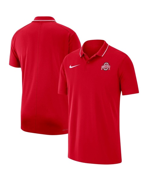 Men's Scarlet Ohio State Buckeyes 2023 Coaches Performance Polo Shirt
