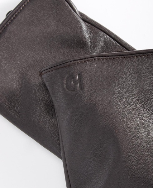Leather Cashmere Blend Lined Basic Tech Tip Gloves
