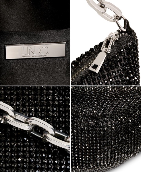 Crescent Diamond Mesh Small Chain Hobo, Created for Macy's 