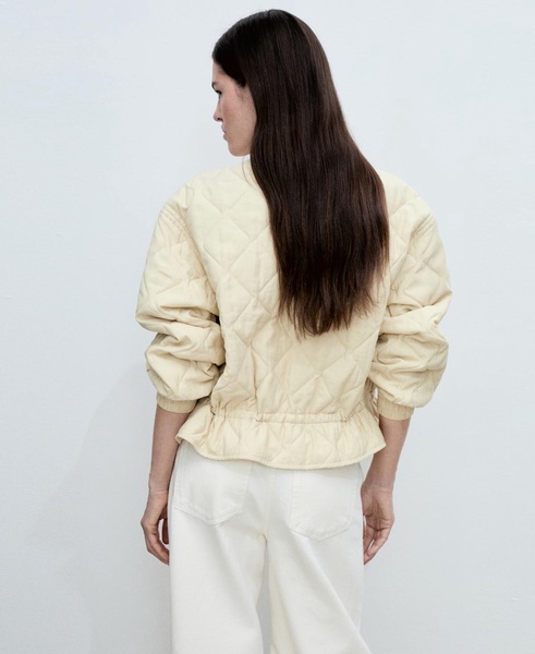 Women's Quilted Bomber Jacket